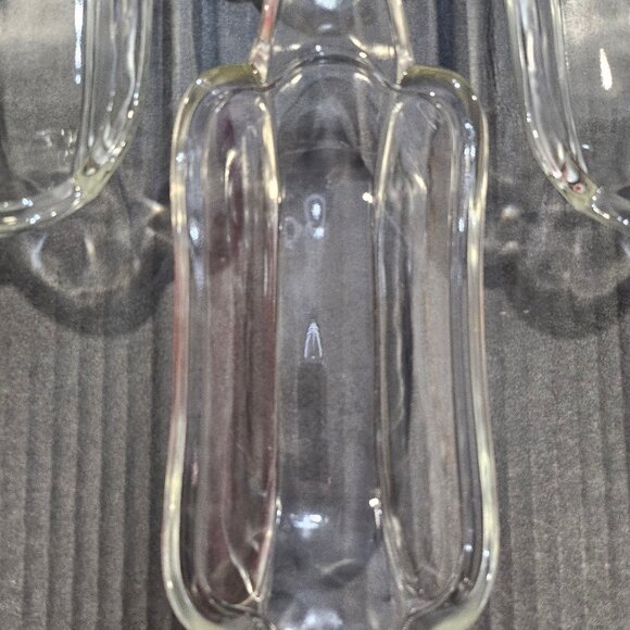 Vintage Indiana Glass Banana Split Dishes, Hot Dog Plates, Boat Dish Set of 4 - Picture 5 of 9